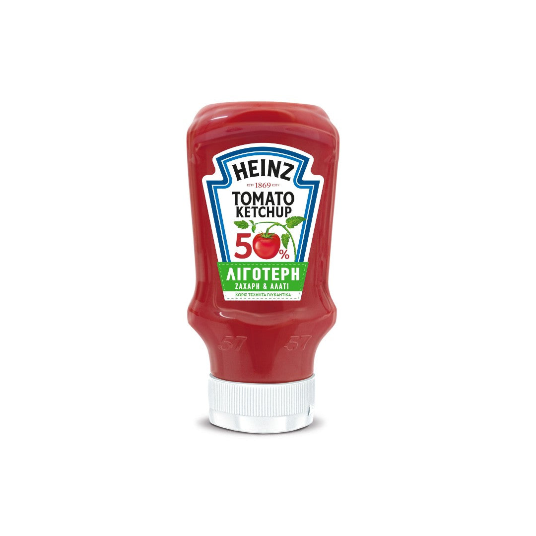 HEINZ 50% Λιγότ. Ζάχαρη & Αλάτι