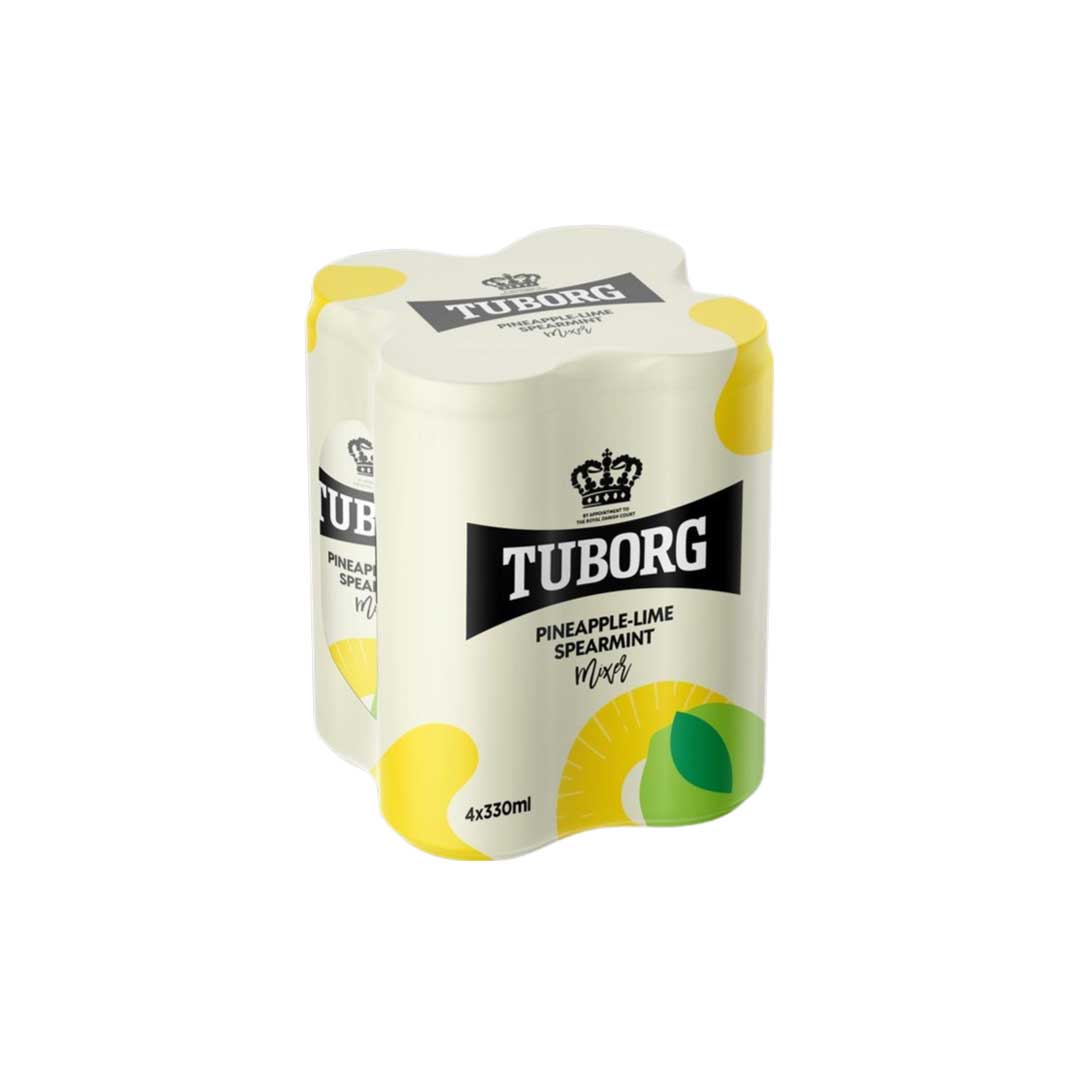 TUBORG Σόδα Ανανάς Λάιμ Δυόσμος