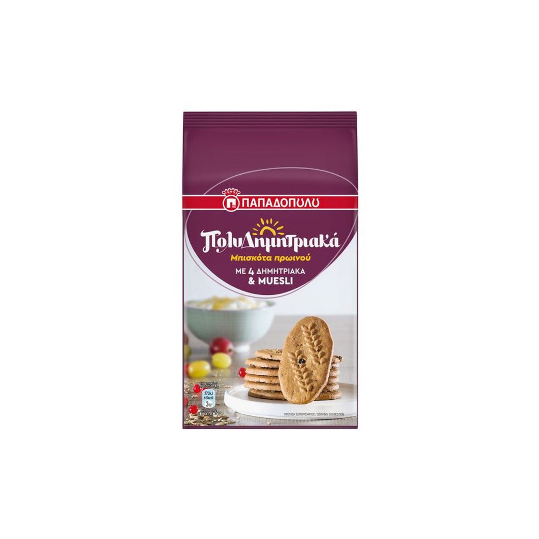 ΠΑΠΑΔΟΠΟΥΛΟΥ Μπισκότα Δημητριακών Muesli