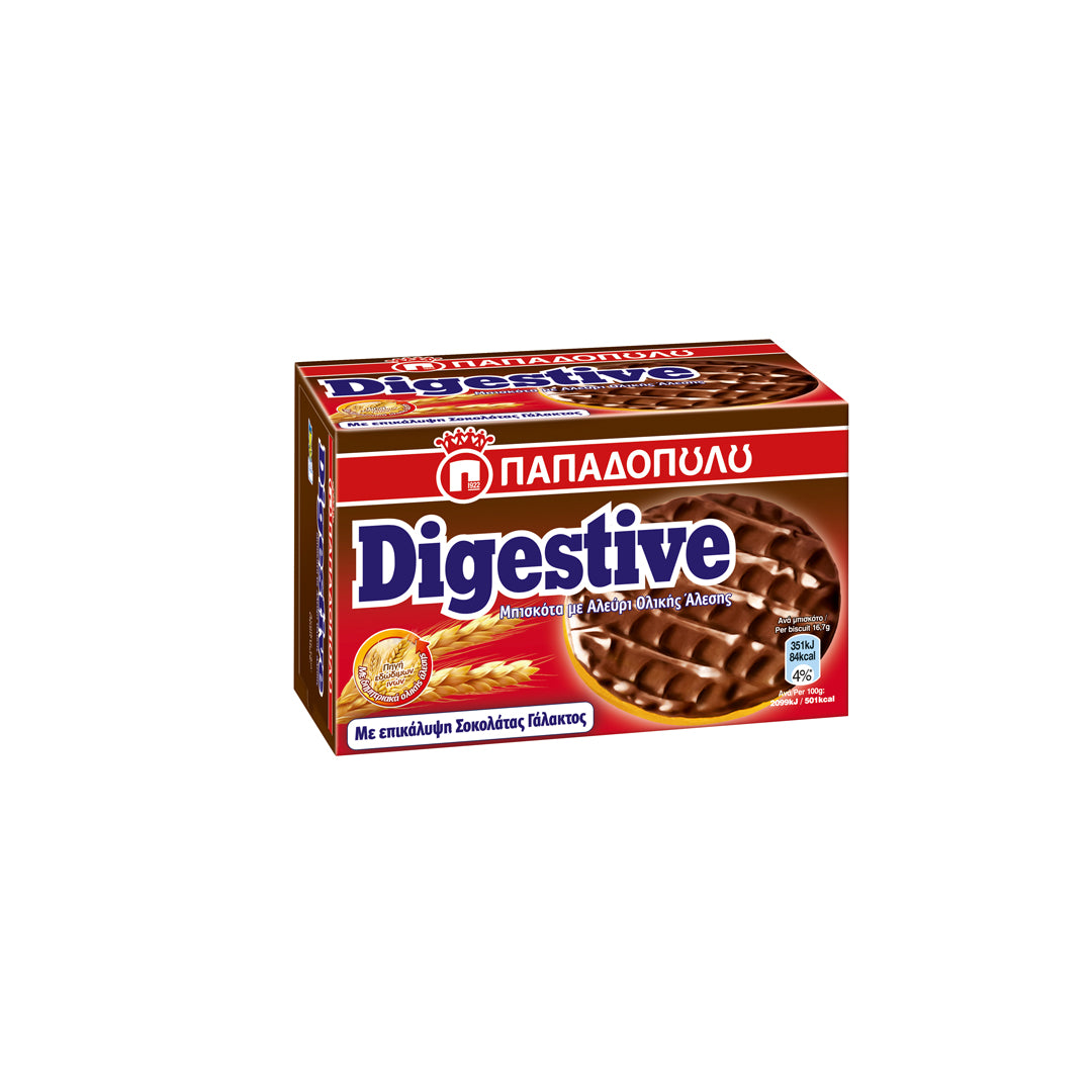 ΠΑΠΑΔΟΠΟΥΛΟΥ Digestive με Σοκολάτα Γάλακτος