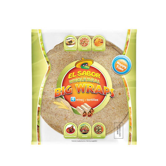 EL SABOR Wholemeal Big Wraps