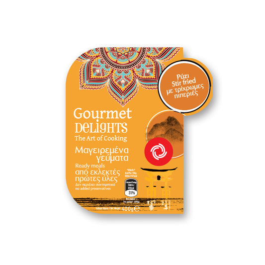 GOURMET DELIGHTS Stir Fry Με Τρίχρωμες Πιπεριές