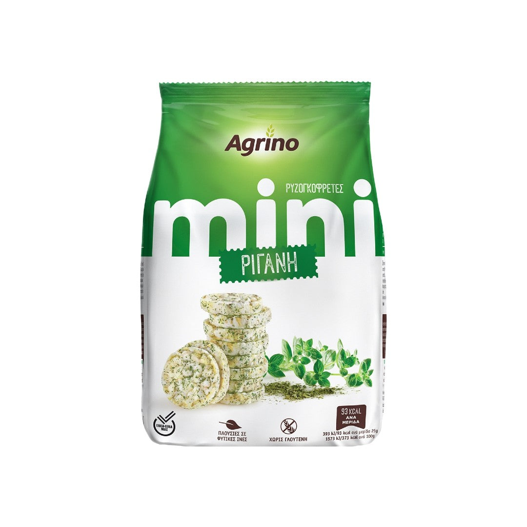 AGRINO Ρυζογκοφρέτες Mini Ρίγανη