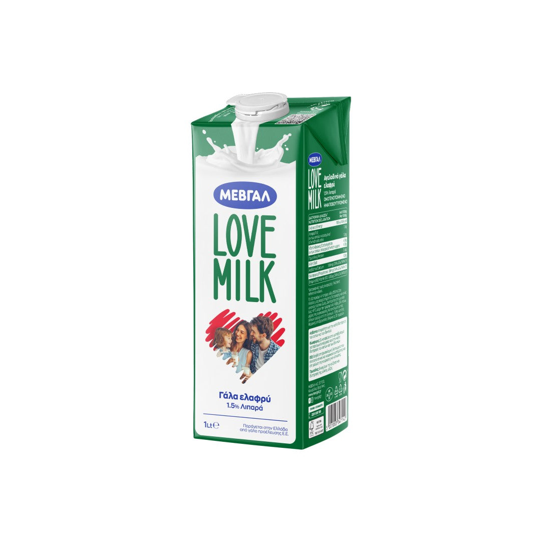 ΜΕΒΓΑΛ Love Milk Ελαφρύ 1,5%